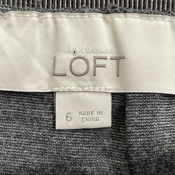 Loft Chocolate Lace Overlay Party Event Feminine Pencil Skirt NWOT Size 6 - Picture 7 of 8